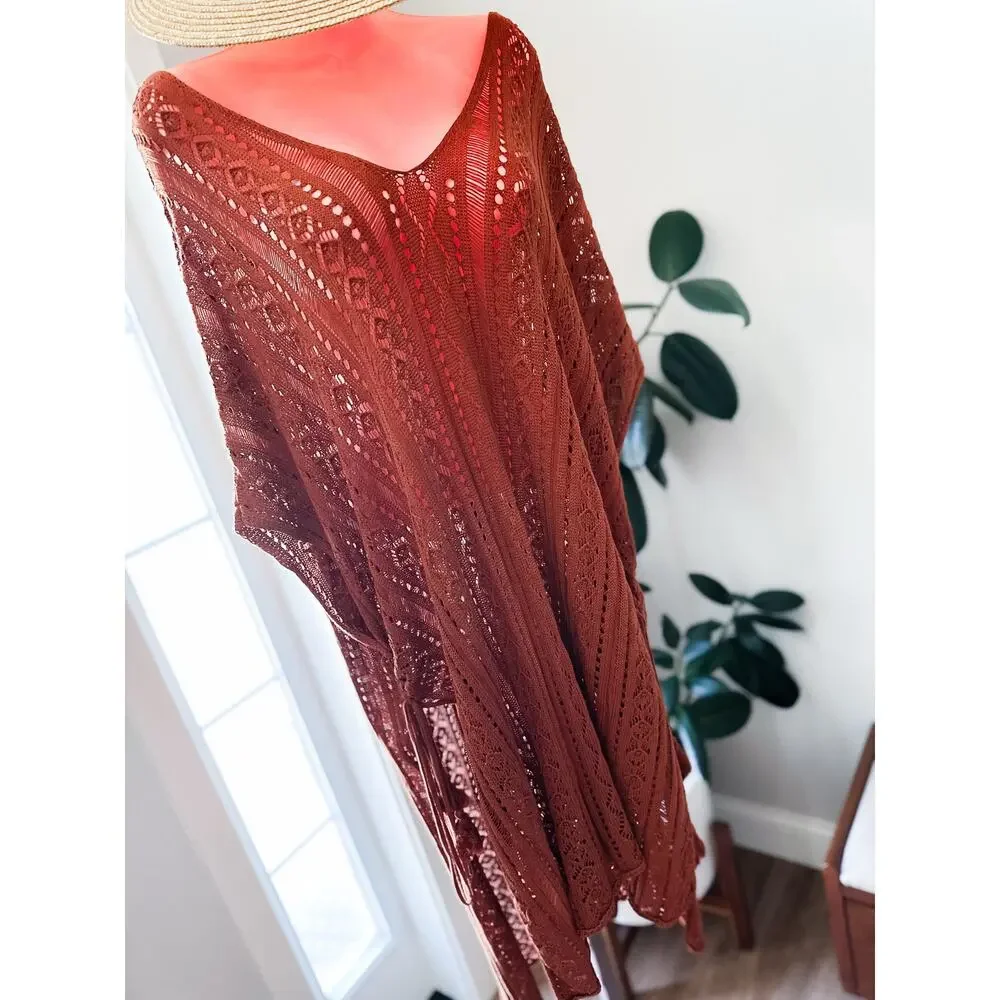 Where the Desert Meets the Sea boho Wanderlust ultra slouchy knit coverup